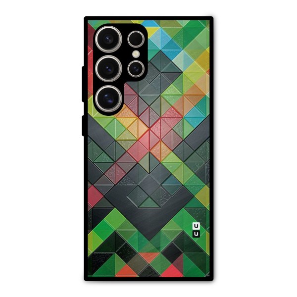 Too Much Colors Pattern Metal Back Case for Galaxy S24 Ultra