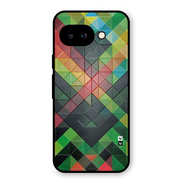 Too Much Colors Pattern Metal Back Case for Google Pixel 9a