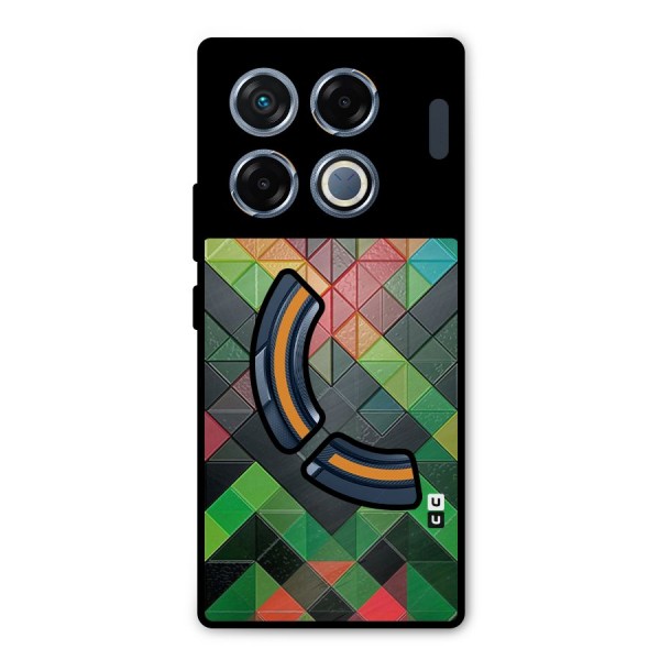 Too Much Colors Pattern Metal Back Case for Infinix GT 20 Pro