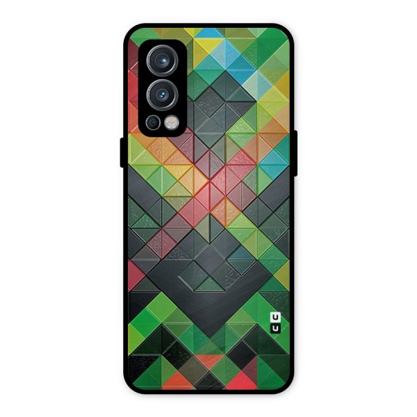 Too Much Colors Pattern Metal Back Case for OnePlus Nord 2 5G