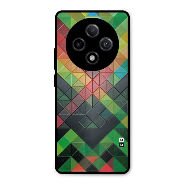 Too Much Colors Pattern Metal Back Case for Oppo F27 Pro Plus