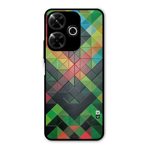 Too Much Colors Pattern Metal Back Case for Poco M6 Plus