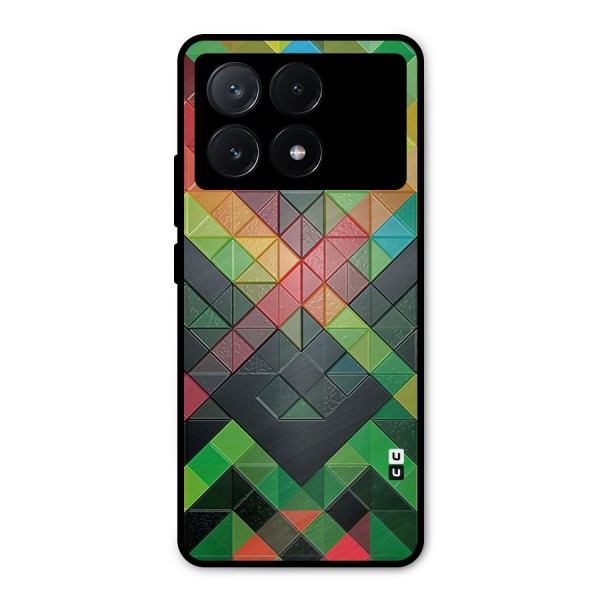 Too Much Colors Pattern Metal Back Case for Poco X6 Pro
