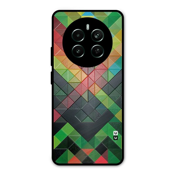 Too Much Colors Pattern Metal Back Case for Realme Narzo 70 Pro