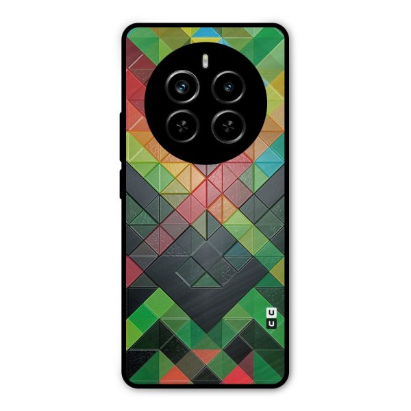 Too Much Colors Pattern Metal Back Case for Realme P1 Pro