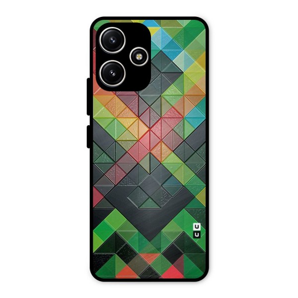 Too Much Colors Pattern Metal Back Case for Redmi 12 5G