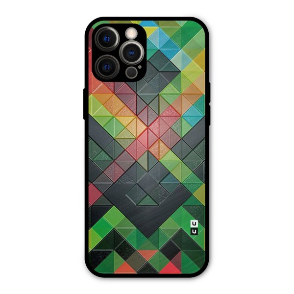 Too Much Colors Pattern Metal Back Case for iPhone 12 Pro Max