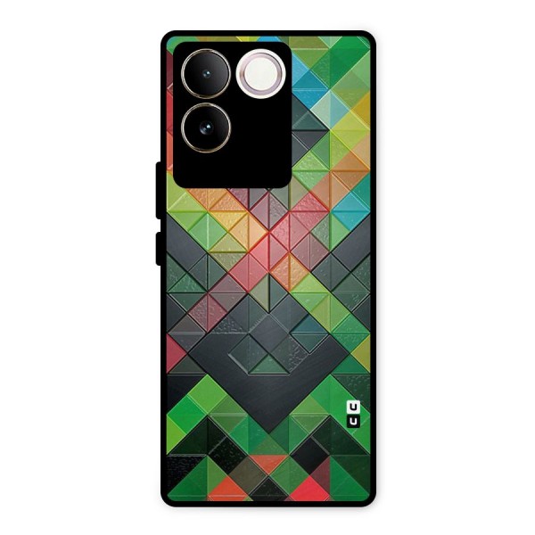 Too Much Colors Pattern Metal Back Case for iQOO Z7 Pro