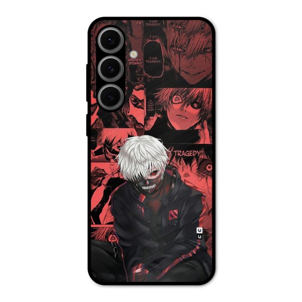 Toukyo Ghoul Kaneki Manga Metal Back Case for Galaxy S24 FE