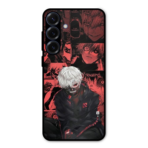 Toukyo Ghoul Kaneki Manga Metal Back Case for Galaxy S25 Plus