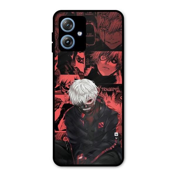 Toukyo Ghoul Kaneki Manga Metal Back Case for Moto G54