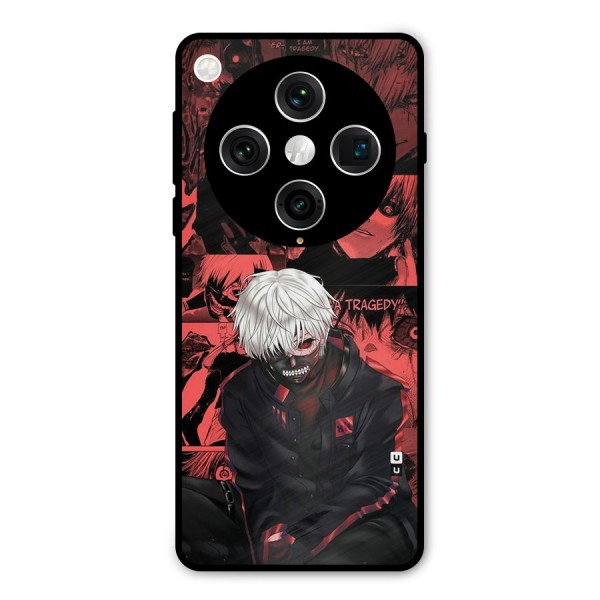 Toukyo Ghoul Kaneki Manga Metal Back Case for Oppo Find X8 Pro