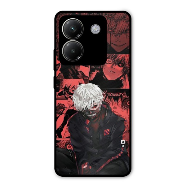 Toukyo Ghoul Kaneki Manga Metal Back Case for Poco M7 Pro 5G
