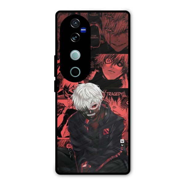 Toukyo Ghoul Kaneki Manga Metal Back Case for Vivo V40