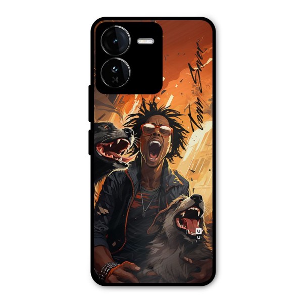 Town Saver Dogs Metal Back Case for iQOO Z9