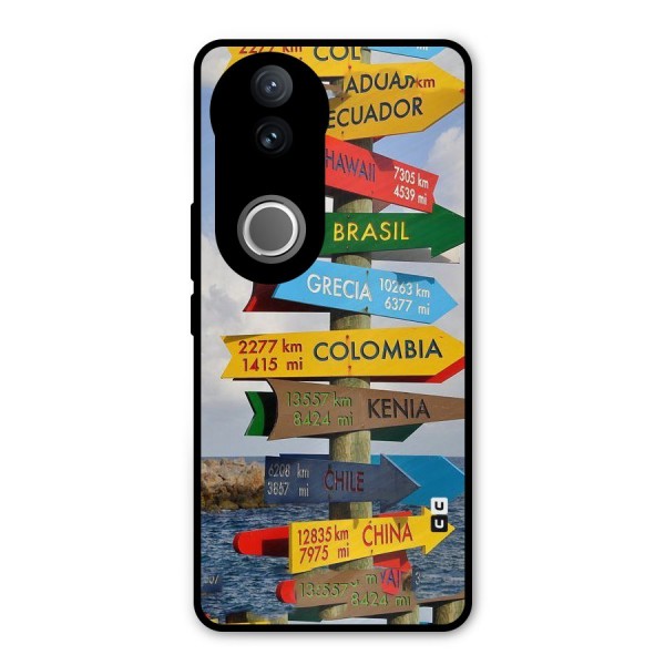 Travel Directions Metal Back Case for iQOO Z10R