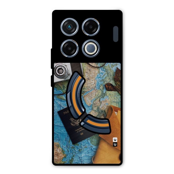 Travel Essentials Metal Back Case for Infinix GT 20 Pro