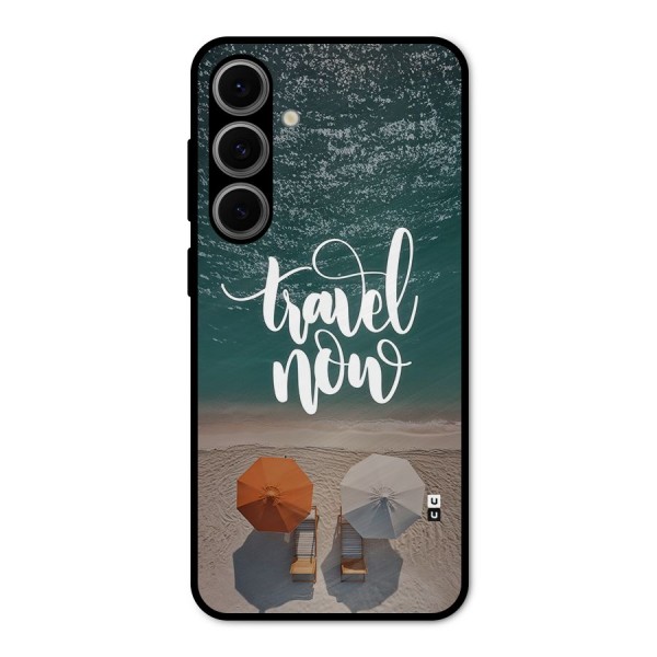Travel Now Metal Back Case for Galaxy S24 FE