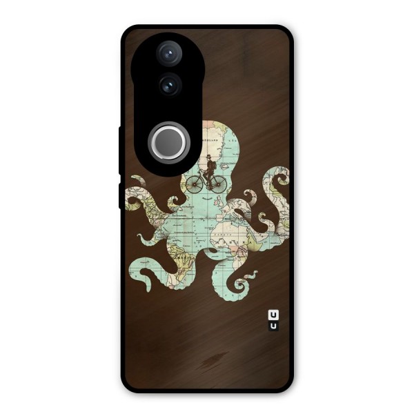 Travel Octopus Metal Back Case for Vivo V50e
