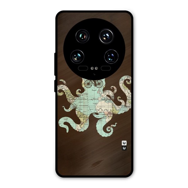 Travel Octopus Metal Back Case for Xiaomi 14 Ultra