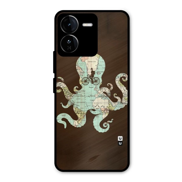 Travel Octopus Metal Back Case for iQOO Z9