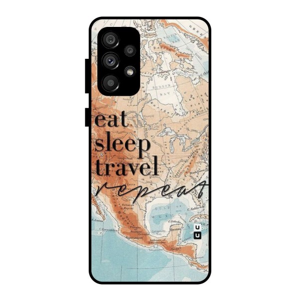 Travel Repeat Metal Back Case for Galaxy A73 5G