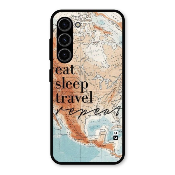Travel Repeat Metal Back Case for Galaxy S23