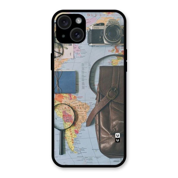 Travel Requisites Metal Back Case for iPhone 15 Plus