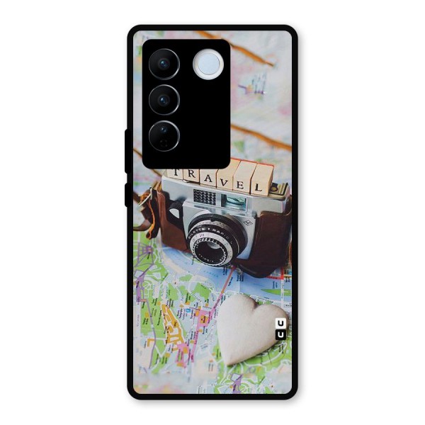 Travel Snapshot Metal Back Case for Vivo V27 Pro