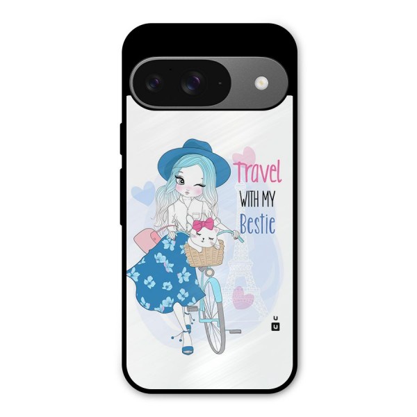 Travel With My Bestie Metal Back Case for Google Pixel 9