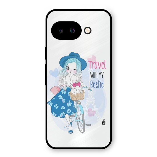 Travel With My Bestie Metal Back Case for Google Pixel 9a