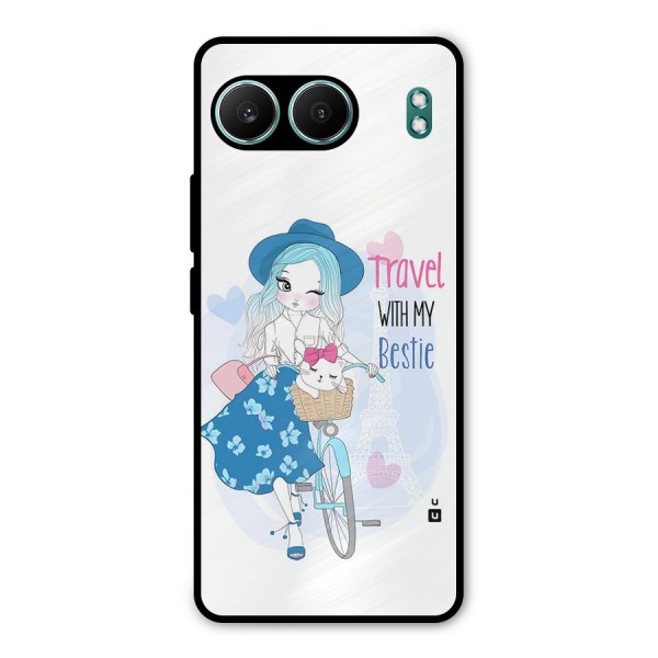Travel With My Bestie Metal Back Case for OnePlus Nord 4