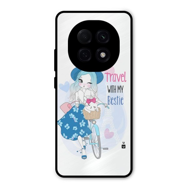 Travel With My Bestie Metal Back Case for Oppo F29 Pro
