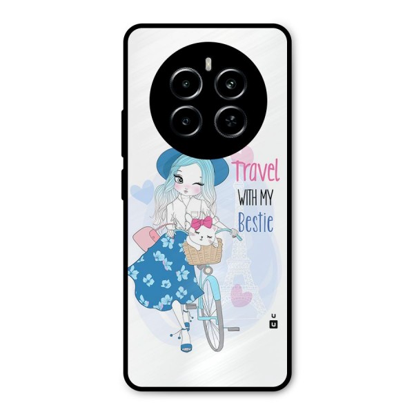 Travel With My Bestie Metal Back Case for Realme P1