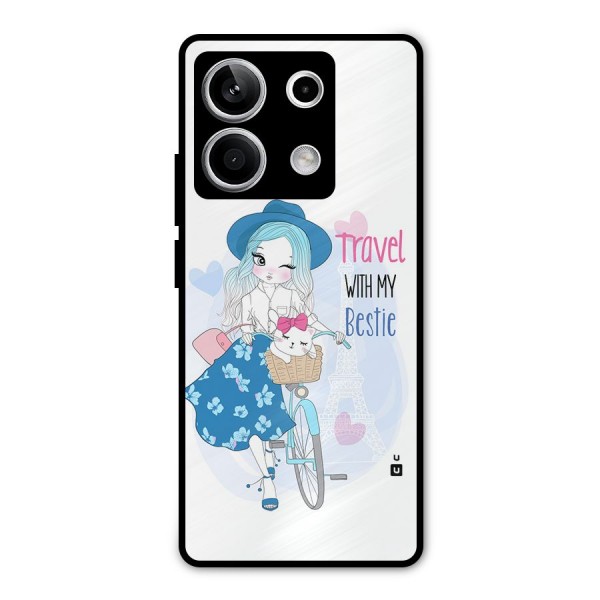 Travel With My Bestie Metal Back Case for Redmi Note 13 5G