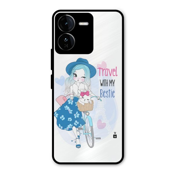 Travel With My Bestie Metal Back Case for iQOO Z9