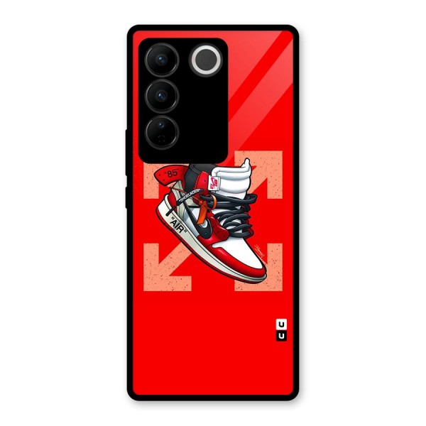 Trendy Air Shoes Glass Back Case for Vivo V27