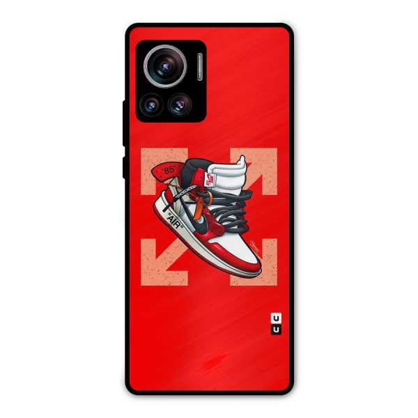 Trendy Air Shoes Metal Back Case for Motorola Edge 30 Ultra