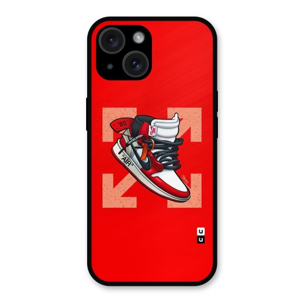 Trendy Air Shoes Metal Back Case for iPhone 15