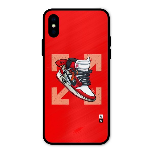 Trendy Air Shoes Metal Back Case for iPhone XS