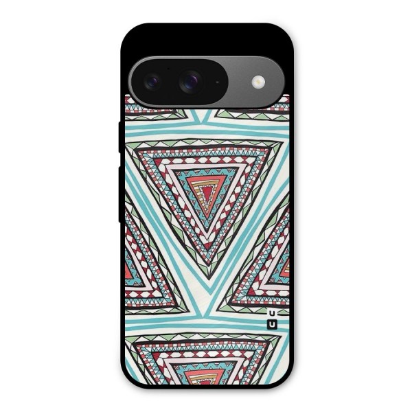 Triangle Abstract Mode Metal Back Case for Google Pixel 9