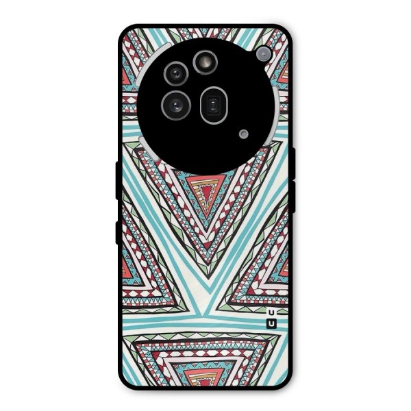 Triangle Abstract Mode Metal Back Case for Nothing Phone 3a Pro