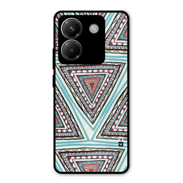 Triangle Abstract Mode Metal Back Case for Poco M7 Pro 5G