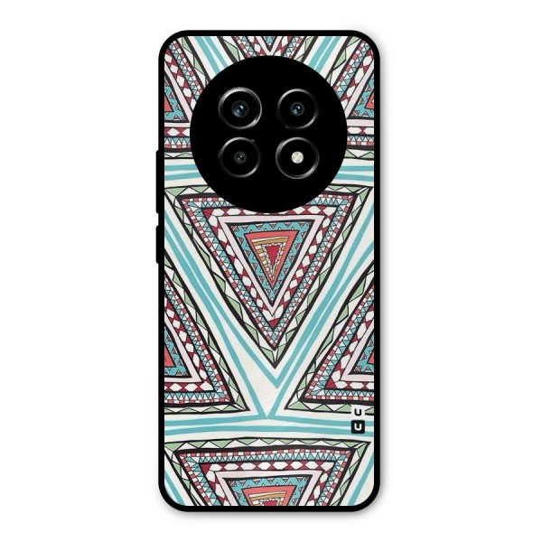 Triangle Abstract Mode Metal Back Case for Realme 13 Pro
