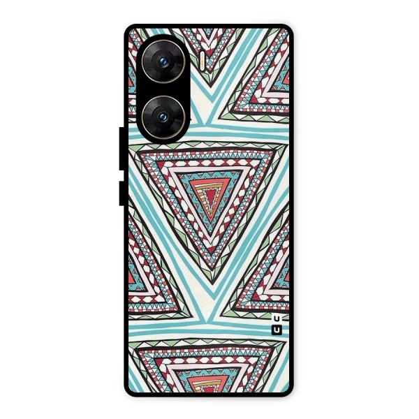 Triangle Abstract Mode Metal Back Case for Vivo V29e