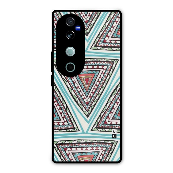 Triangle Abstract Mode Metal Back Case for Vivo V40