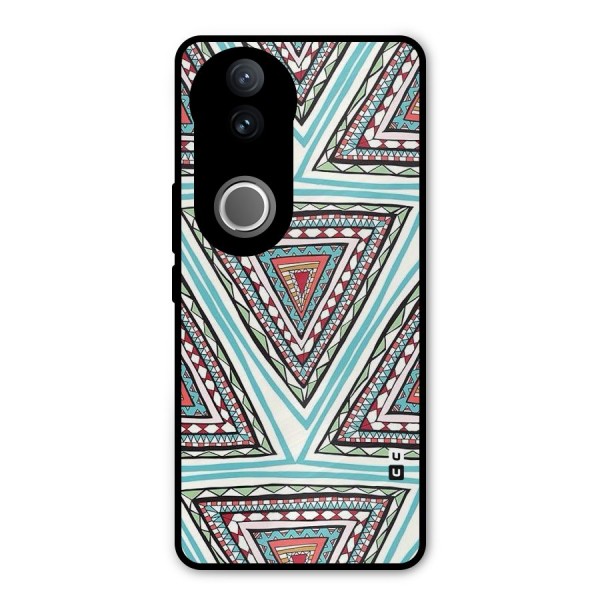 Triangle Abstract Mode Metal Back Case for Vivo V50e