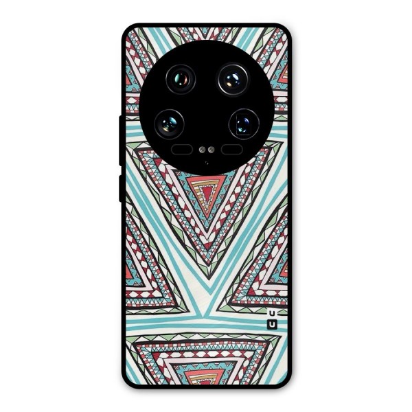 Triangle Abstract Mode Metal Back Case for Xiaomi 14 Ultra