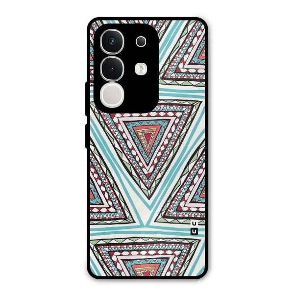 Triangle Abstract Mode Metal Back Case for iQOO Z10x