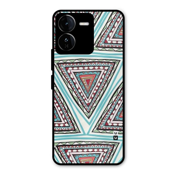Triangle Abstract Mode Metal Back Case for iQOO Z9